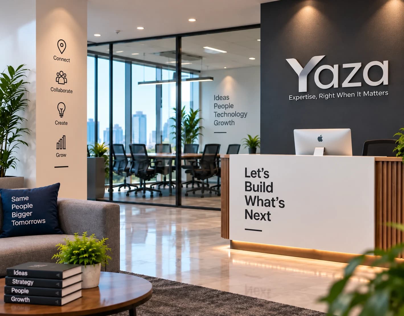A modern collaborative office space